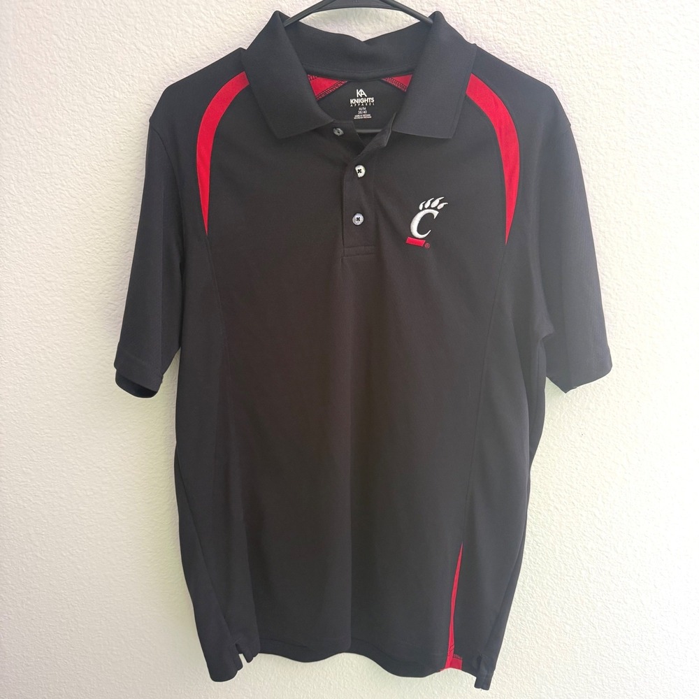 Cincinnati Bearcats Knights Apparel Performance Polo Shirt Men's Size Medium